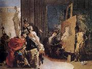 Giovanni Battista Tiepolo Alexander in the studio Spain oil painting artist